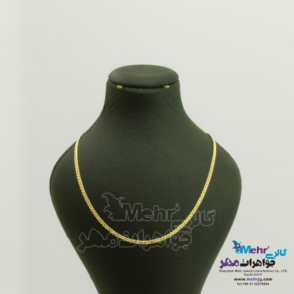 Gold chain - Figaro design, length 50 cm-MM1632